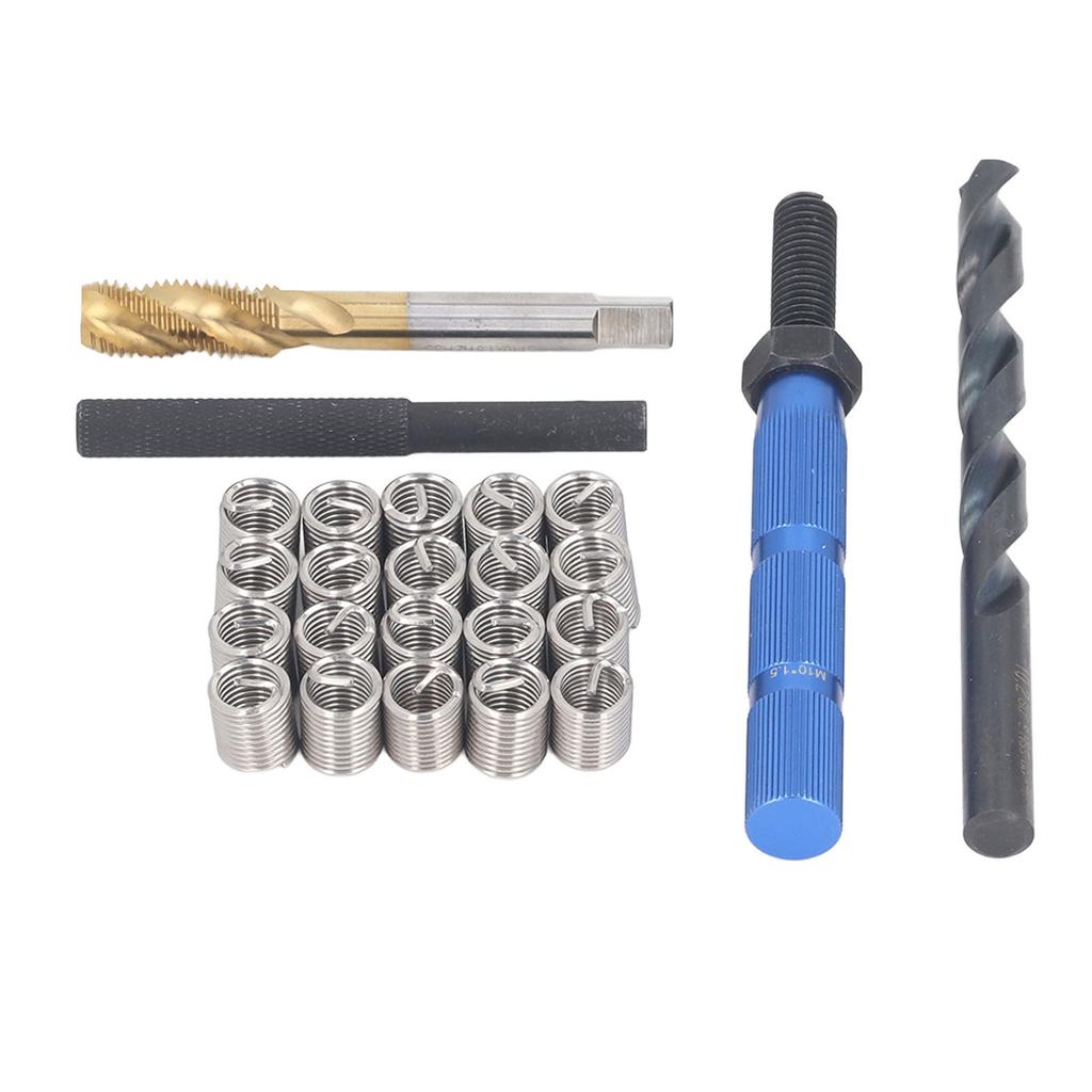24Pcs Metric Thread Repair Kit M10 X 1. X 2D Thread Repair Insert Kit for Integrity Connection Stre