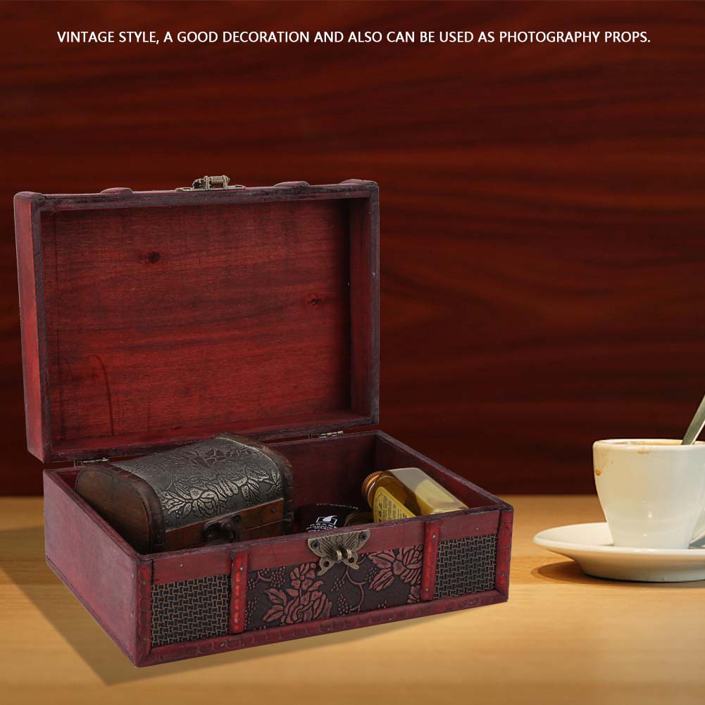 Vintage Wooden Jewelry Storage Box   Wooden Decorative Book Box(Grape)
