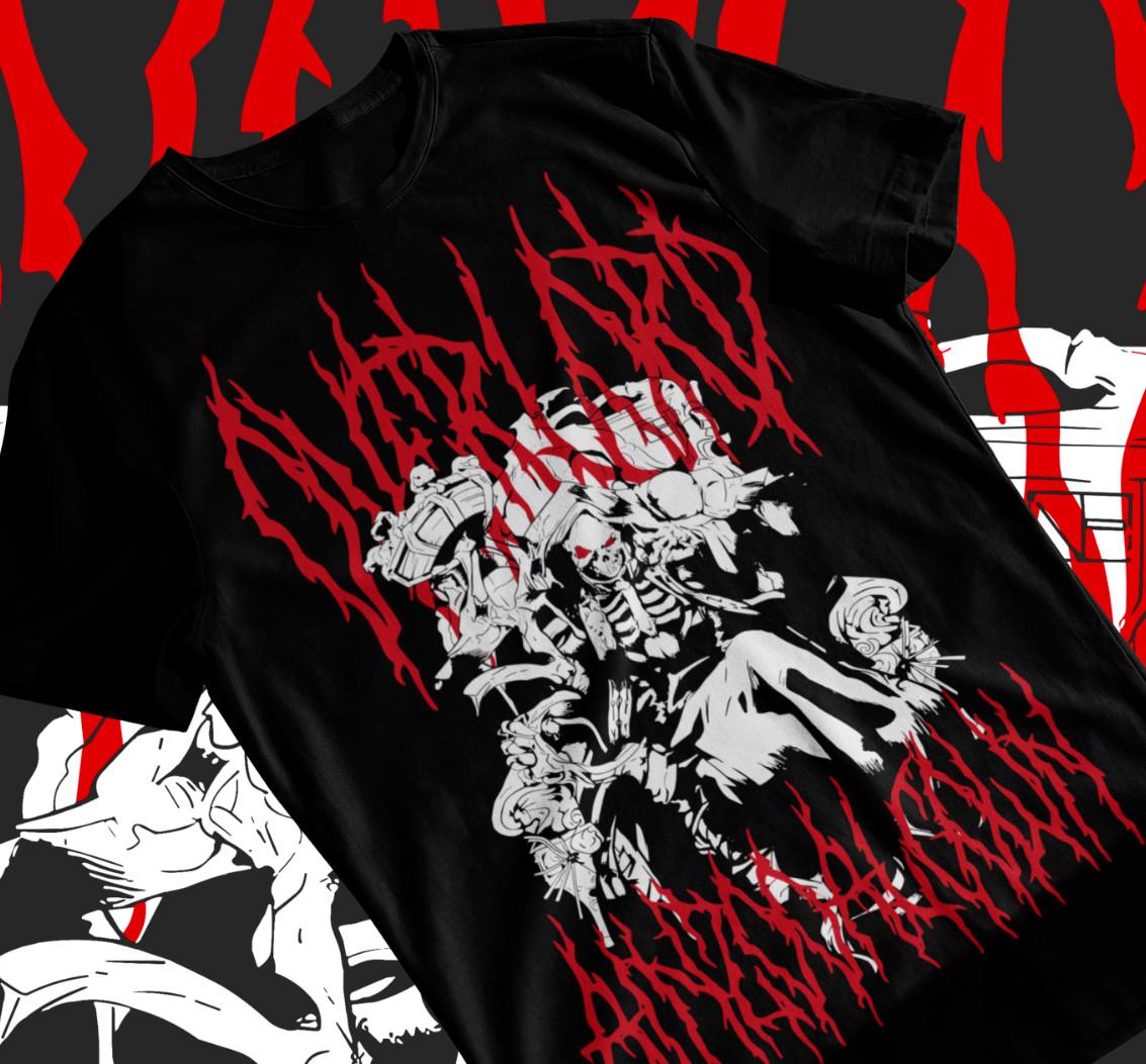Overlord Ainz Ooal Gown T-shirt Albedo Overlord Anime Manga Shirt Soft Tee XXL