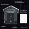 Wireless Doorbell Waterproof Cover Clear House Shape Doorbell Rain Cover  Plastic Doorbell Protector Box Cover