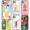 Tennisschläger Tennisball TPU Hülle Für iPhone 11 14 Pro Max 12 13 mini X XS Max XR 5S SE 2020 6S 7 8 Plus Rückabdeckung