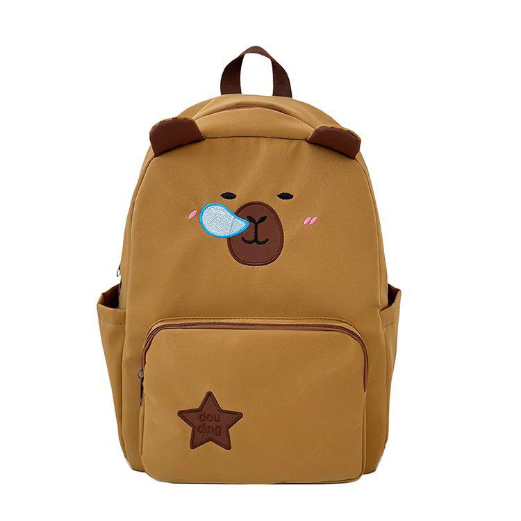 

2025 Милый мультяшный рюкзак капибара - Универсальная повседневная наплечная сумка для женщин/студентов