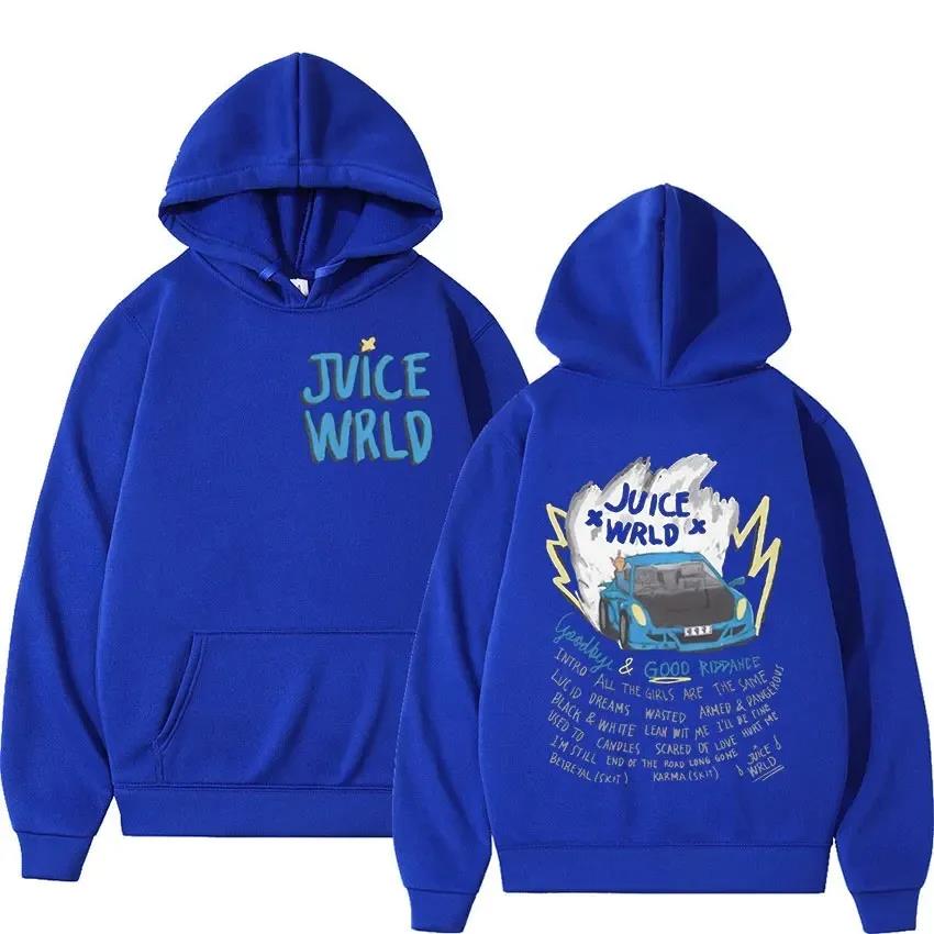 Juice Wrld Rapper Hoodie For Unisex WoUnisex Street Fashion Sweater Popular Hip Hop Sweatshirt Winter Oversized Long Sleeve Streetwear
