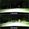 2PC Y7 Automotive LED Headlamps H4 Lens Super Bright Tangent Focusing High and Low Range Integrated LED Automotive Headlamps