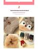 Korean-Style Cute Cartoon Fawn Flip Gloves for Students – Warm, Cold-Proof Gloves for Autumn and Winter Riding & Writing