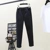 Pantaloni di Jeans Vintage Primavera Autunno Donna Jeans Skinny Elasticizzati Vita Alta Elastico Pantaloni a Matita Slim Jeans Mom