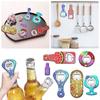 Resin Opener Accessory with 10 Pcs Steel Insert Part Bottle Mold Beer Silicone Casting DIY Epoxy Corkscrew Kit Set