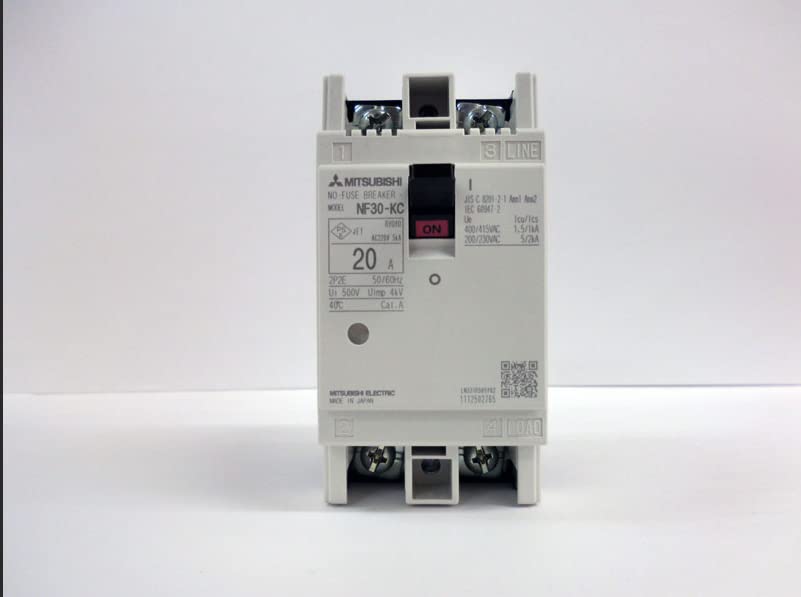 

Автоматичний вимикач Mitsubishi Electric серії KC для розподільних щитів та панелей керування. Тип за стандартом JIS. Сумісний з 400 В. 2P 30A. Без запобіжника NF30-KC