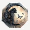 1pc Magic Moon Cat Butterfly Outdoor Umbrella - Automatic Opening/Closing, Portable Tri-Fold Design, 8-Rib Iron Frame, Festival Gift for Fans, Travele