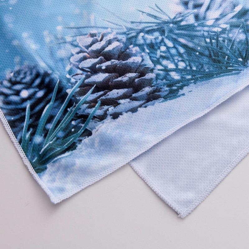 Microfiber Cooling Sports Towel – Digital Print Sweat-Absorbing Outdoor Fitness Towel