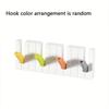 1pcs Creative Piano Shaped Wall-Mounted Hook Punch-Free Doorback Storage Rack Home Folding Coat Hat Porch Key Holder Organiz