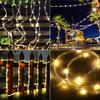 Solar LED Rope Lights Fairy Tube Light String Outdoor Waterproof Lawn Lamps 8 Mode for Home Garden Patio Wedding Roof Decoration