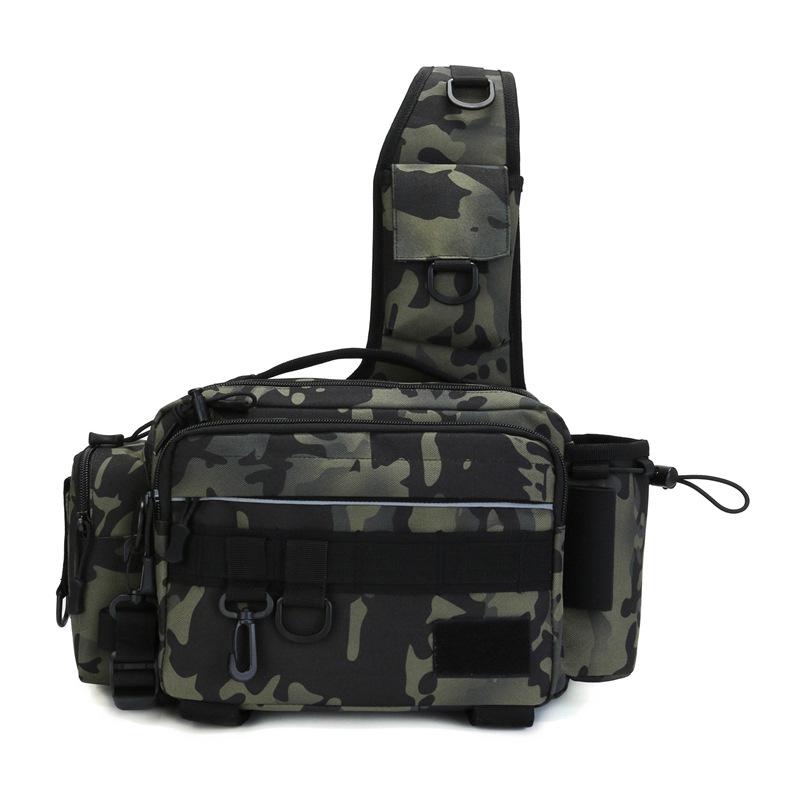 Multifunctional Fishing Waist & Crossbody Bag with Large Capacity for Rods and Tackle