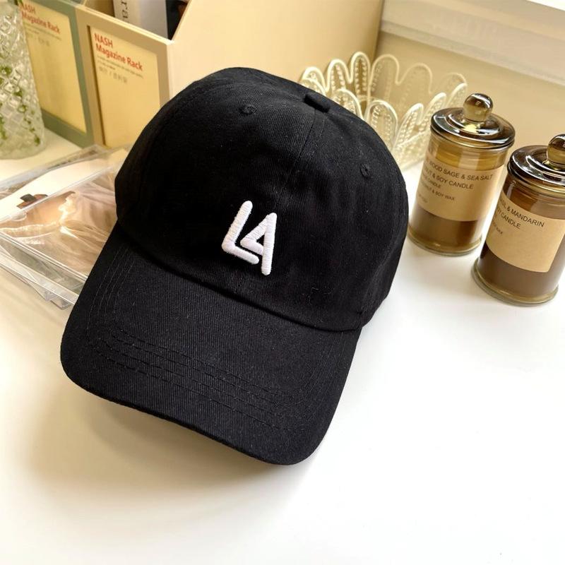 Spring and Autumn Peaked Cap Female Soft Top Versatile Face Small Letter Baseball Cap Male Adjustable Student Sun Hat Summer