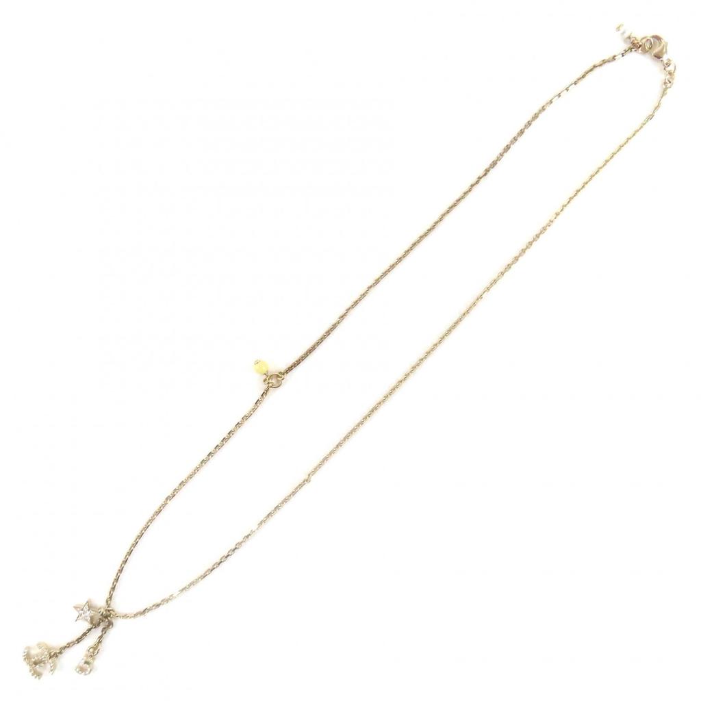 Great CHANEL Necklace Gold series Women C22S Used