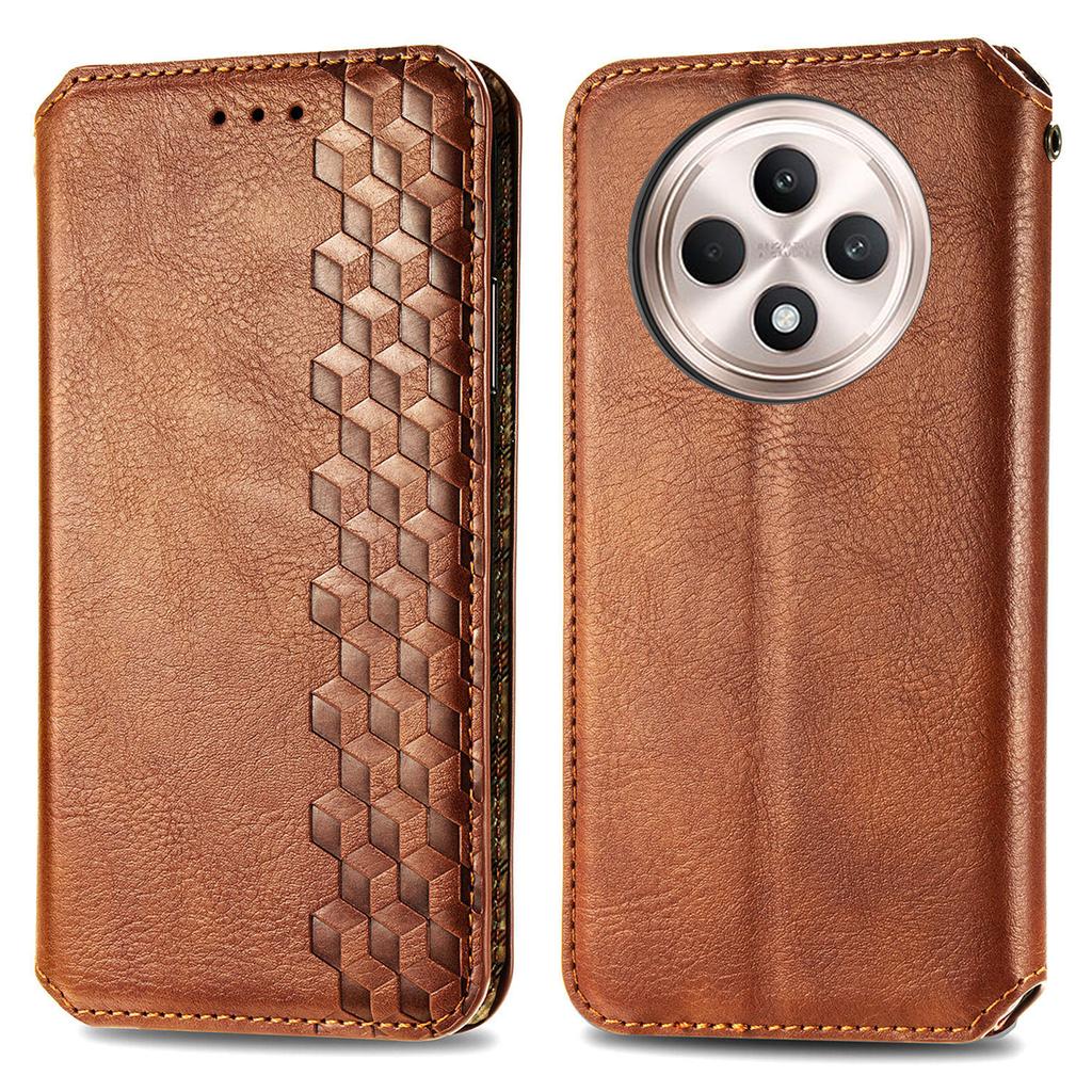 Für TECNO Spark 30C 4G PU Lederhülle Rautenprägung Brieftasche Ständer Handyhülle