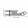 Durable Stainless Steel Suspension Belt Clip With Rubber Ring Compact Belt Clip Double-Sided Keychain Clip Hiking