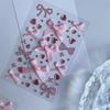 DIY Decor Kpop Photocard Sticker 3D Stereo Bow Heart Style Scrapbook Journal Stuicker Cute Pink Red Color Phone Shell Sticker