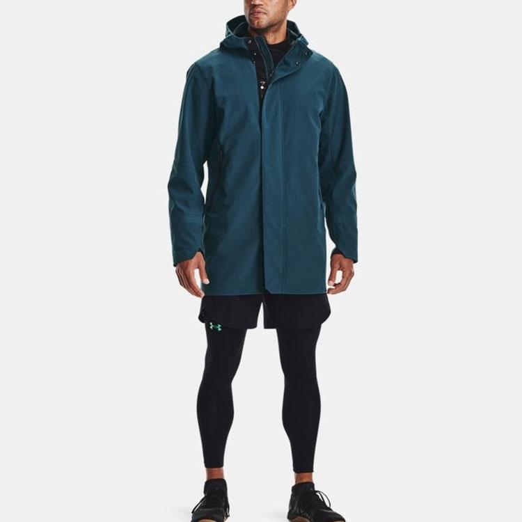 Under Armour Rush Series Shell Training Long Sleeve Jacket Men Jackets Blue 1364904-413