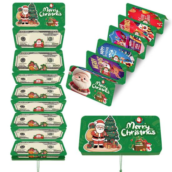 Christmas Cash Gift Envelope Money Gift Card Holder for Cash Surprise