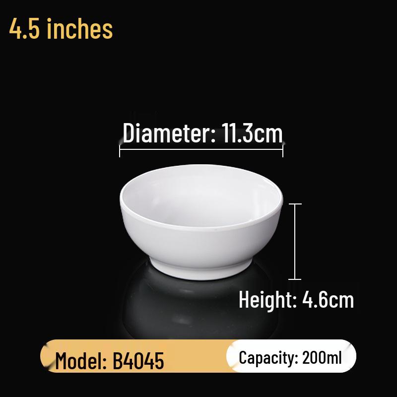 Melaminová sada čtvercových misek: Ideální pro Hot Pot, Omáčky, Rýži, Kaši a Polévku - Pro Komerční a Restauranční Použití.