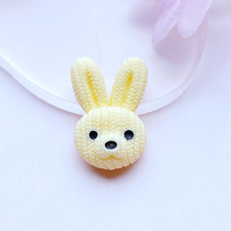 10Pcs/Lot New Mini Cute Cartoon Animal Rabbit / Bear Series Flatback Resin Kawaii Scrapbooking Embellishments Diy Accessories