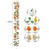Multicolor Artificial Maple Leaf Garland Mini Pumpkin Hanging Garland  Harvest Festival Ornament