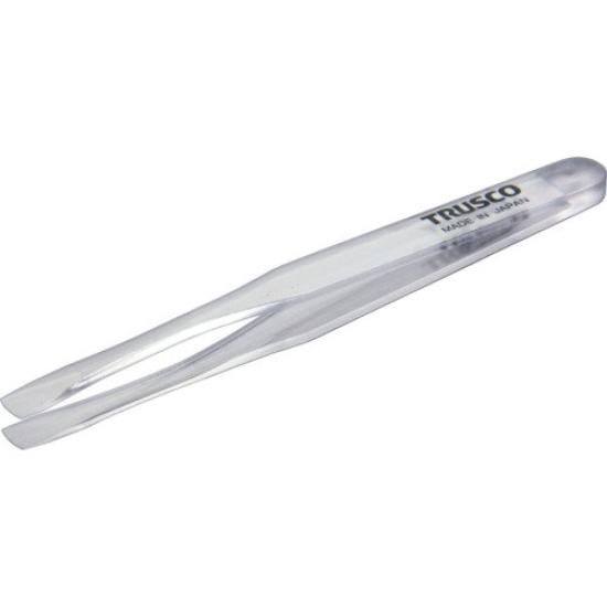 TRUSCO Clear Plastic Round x 10 Tweezers, 120mm, Tip, TPP-234-TM (Case)