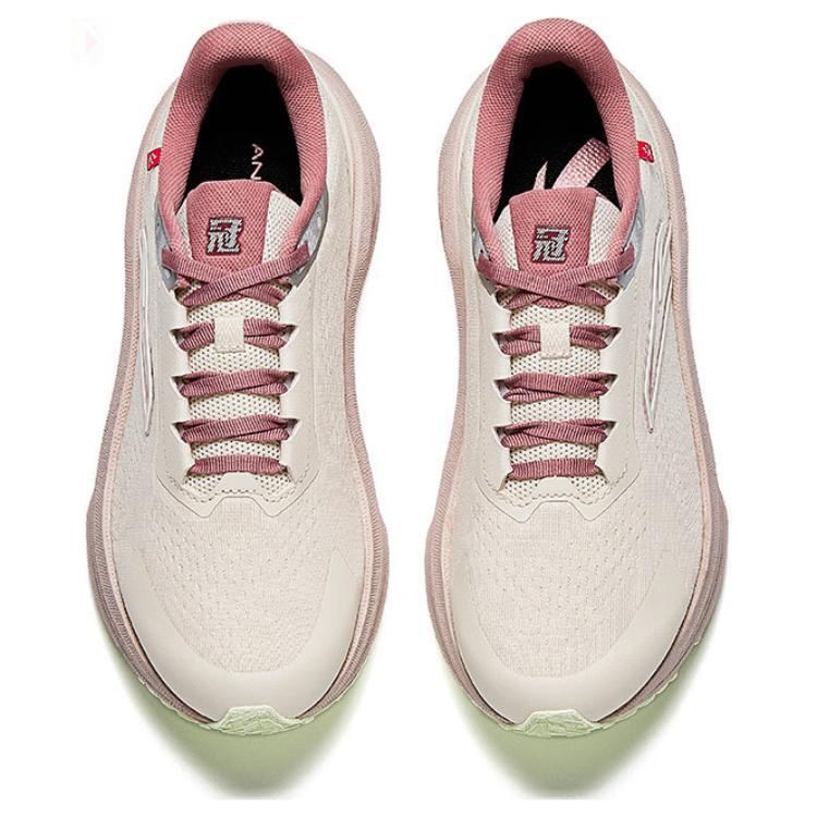 Anta Champion 3SE Comfortable Versatile Shock Absorbing Durable Rebound Low Top Casual Running Shoes Women sneaker Light-Pink 122515532-5