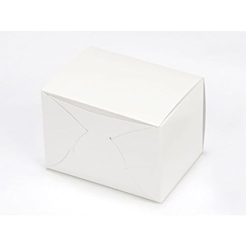 cotta Cake Box, White Short NC No. 4, White, 9 x 12 x 8.5cm (H), 77709, Pack of 25