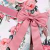 Kids Girls Bow Girl Party Princess Dresses Children Ball Gown Costume Festival Host Children Dress