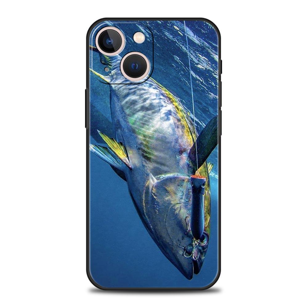 Phone Case For iPhone 16 15 14 13 12 11 Pro Max XS X XR SE 7 8 Plus Protective Shell Bluefin Tuna iPhone 16e Soft TPU Cover