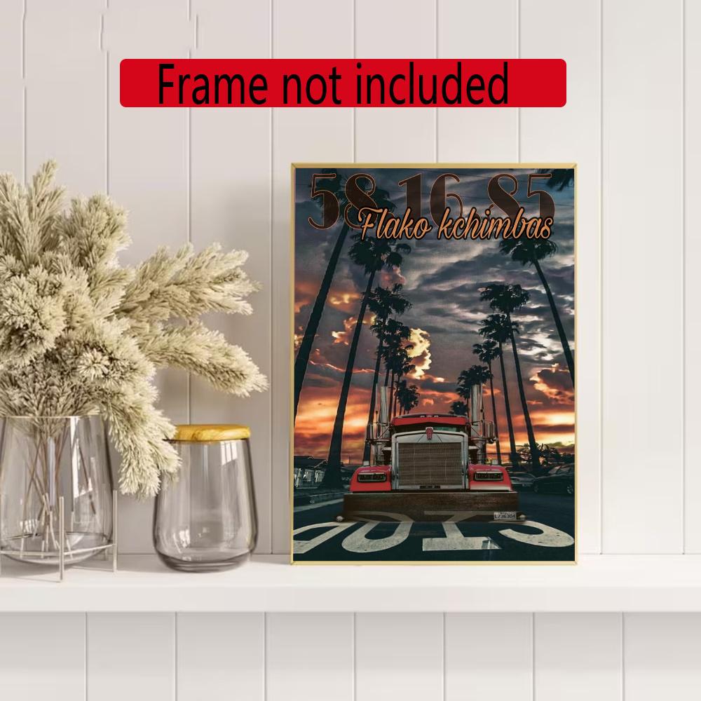 Kenworth Diamond Painting Round Diamond Mosaic Rhinestones Diamond Embroidery Craft Kit Wall Decor Without Frame
