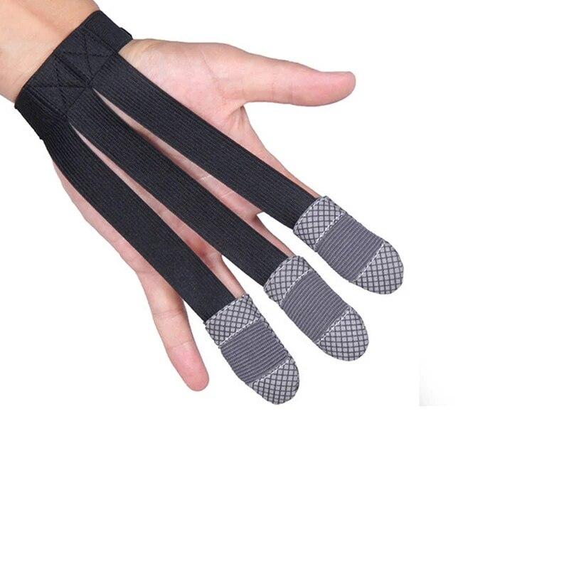 Outdoor Archery Traditional Recurve Bow Arrow Leather Archery Gloves Hunting Three Finger Sports Shooting Bow Gloves