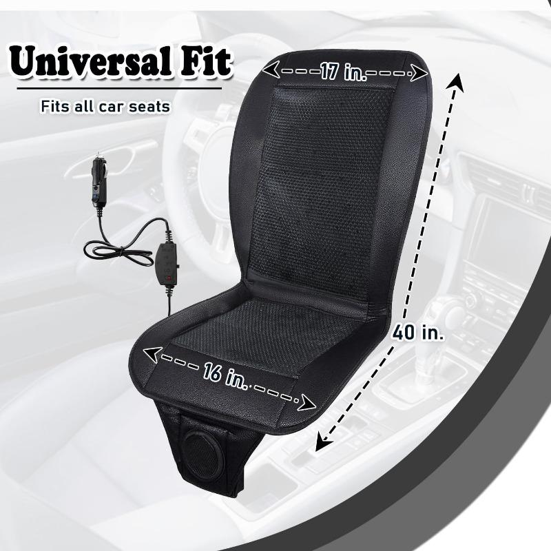 Car Home Dual Use 12V Adult&Child Summer Cool Air Seat Cushion Quick Blowing Heat Dissipation Cooling Device Seat Cushion HD