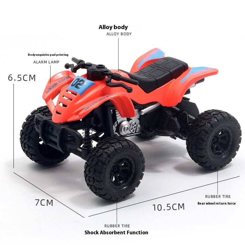 Simulation Beach Four-wheel Off-road Big Foot Motorcycle Alloy Model Children's Toy Car Boy Gift