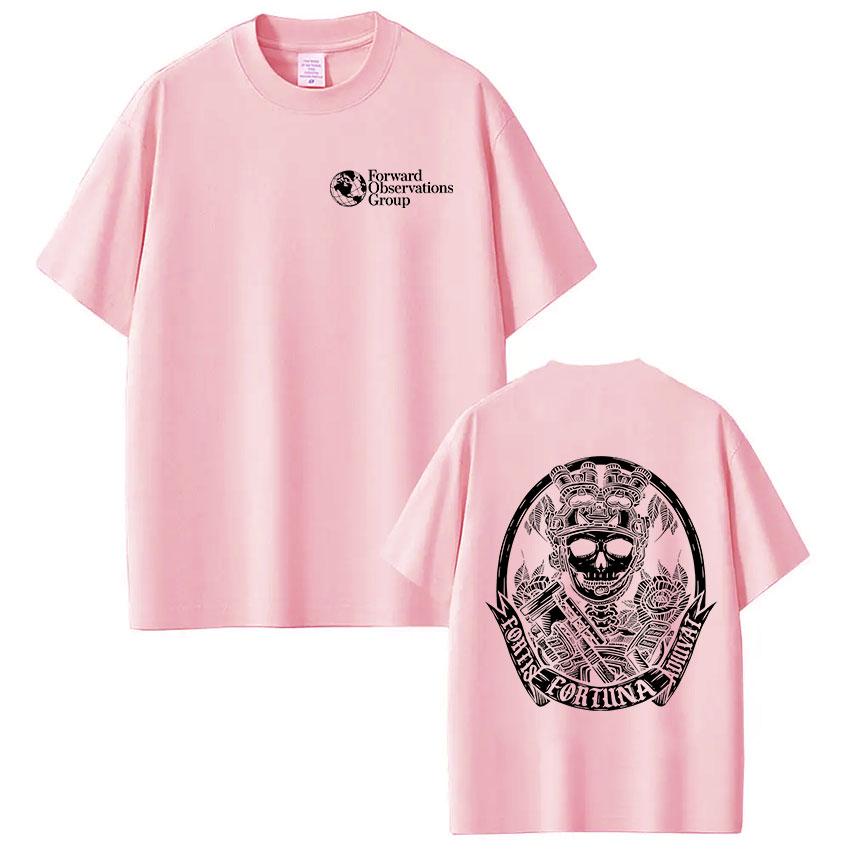 Forward Observations Group Skeleton Gothic Tshirts Unisex Women Fashion Oversized Casual Cotton Short Sleeve T Shirt Streetwear