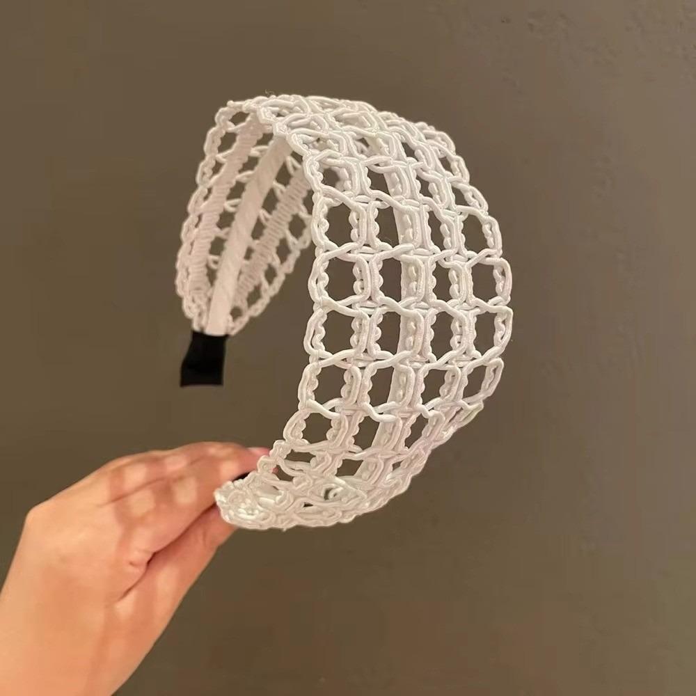 Rope Weaving Wide Headband Hollow Out Bohemian Hairband New Braided Hair Hoop  Beach Wedding