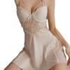 Dámská hedvábná krajková camisole šaty na spaní Luo Qianxu s vycpávkami - Možnosti pro větší i menší poprsí