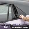 Für MG 4 MG4 EV Urban 2026 2027 Auto-Styling Hinteres Dreieck Fensterblende Jalousie Lamellenabdeckung Zubehör Außenzubehör