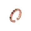 Rainbow Tourmaline Retro Women’s Tail Ring, Open Index Finger Band, Niche Design