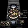 Fashion Men's Watch Leather Watch Calendar Watch Men's Trend Quartz Watch Student Watch
