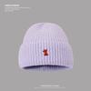 Autumn and Winter Warm Knitted Hats for Men and Women Korean Style Small Fox Embroidered Loose Big Head Circumference Woolen Hat Ins Trend