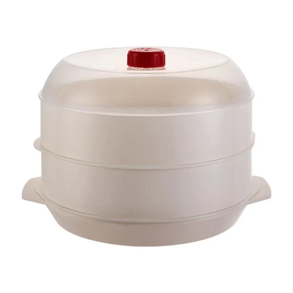 1PC Microwave Oven Steamer 25x22x8cm Upgraded Microwave Vegetable Steamer: Transparent Lid & Precise Steam Control