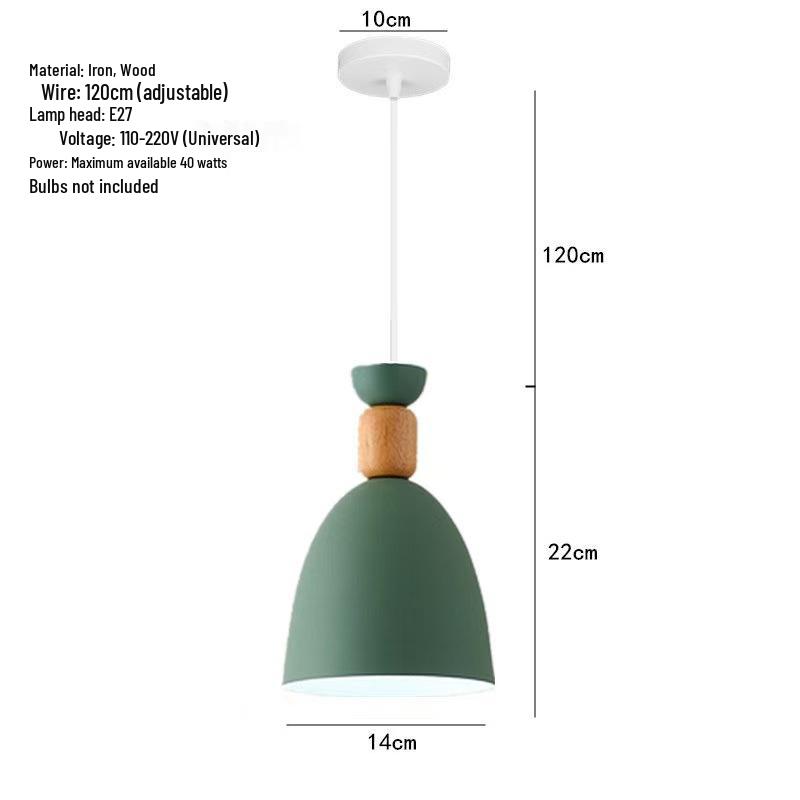Nordic Modern Minimalist Macaron Pendant Light - Three-Head Design for Restaurant or Bar Counter
