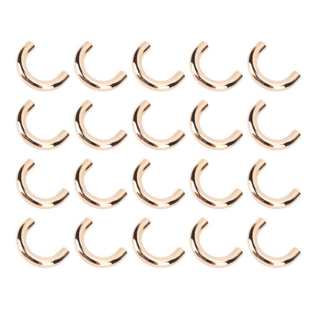 20 Set Metal Connector Buckles for Bag Arch U Shape Ring Buckle Connector with Screws for Leather