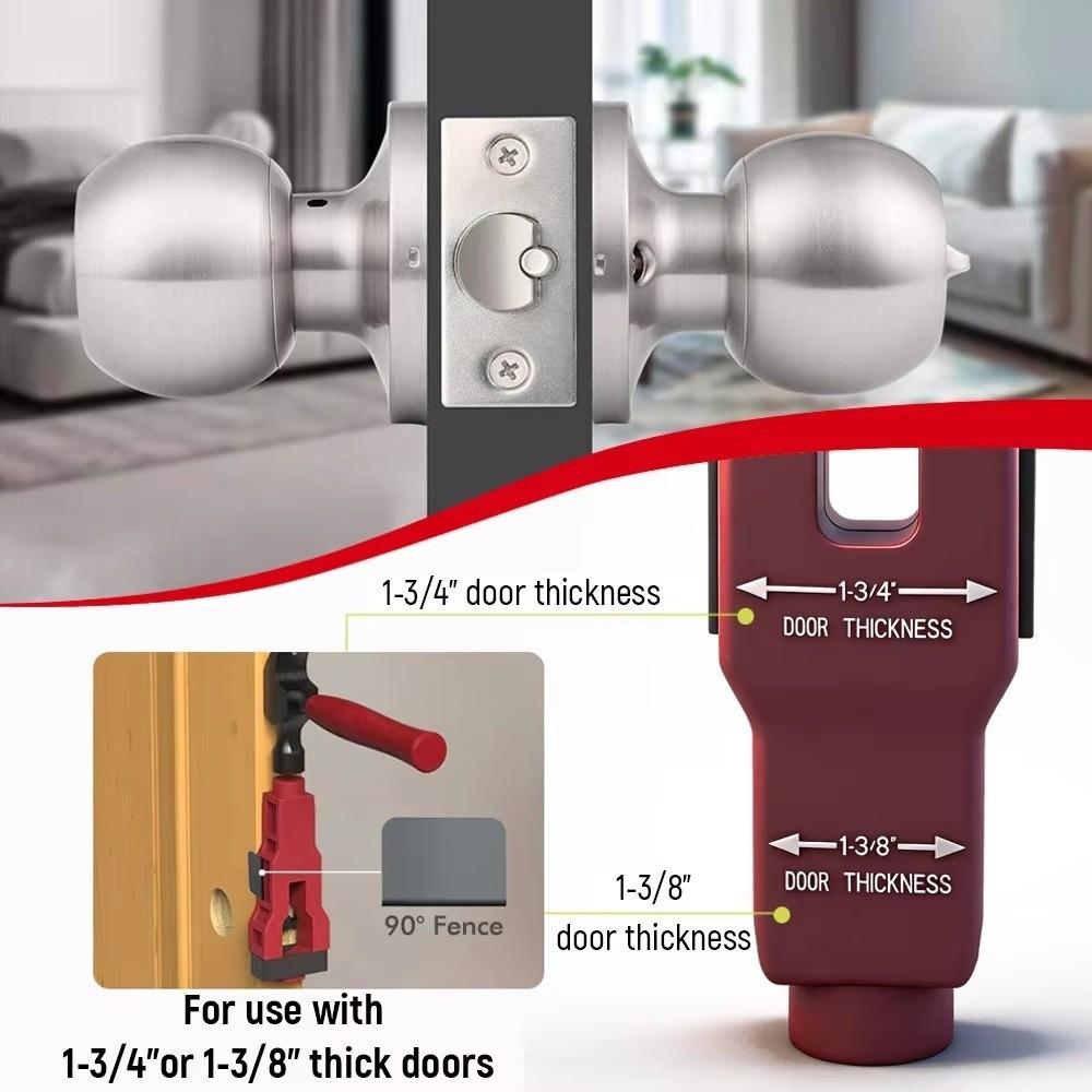 High Accuracy Door Hinge Jig Aluminum Zinc Zinc Alloy Hinge Drilling Locator Template Cabinet