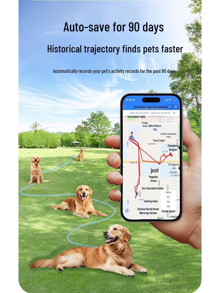 Universal Waterproof GPS Smart Pet Tracker for Cats and Dogs with Remote Control