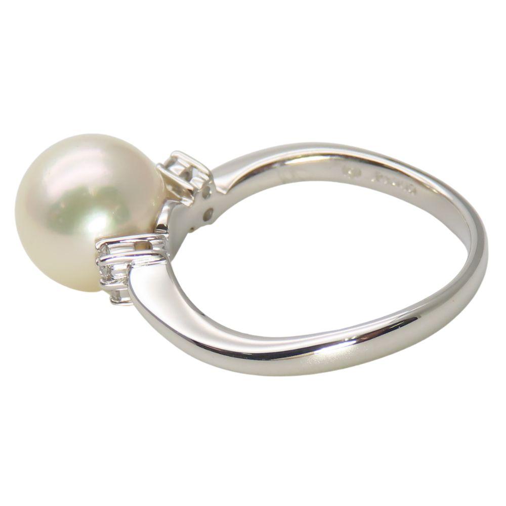 Used TASAKI Ring EU#55 Pt900Platinum/diamond 6.0g Silver jewelry