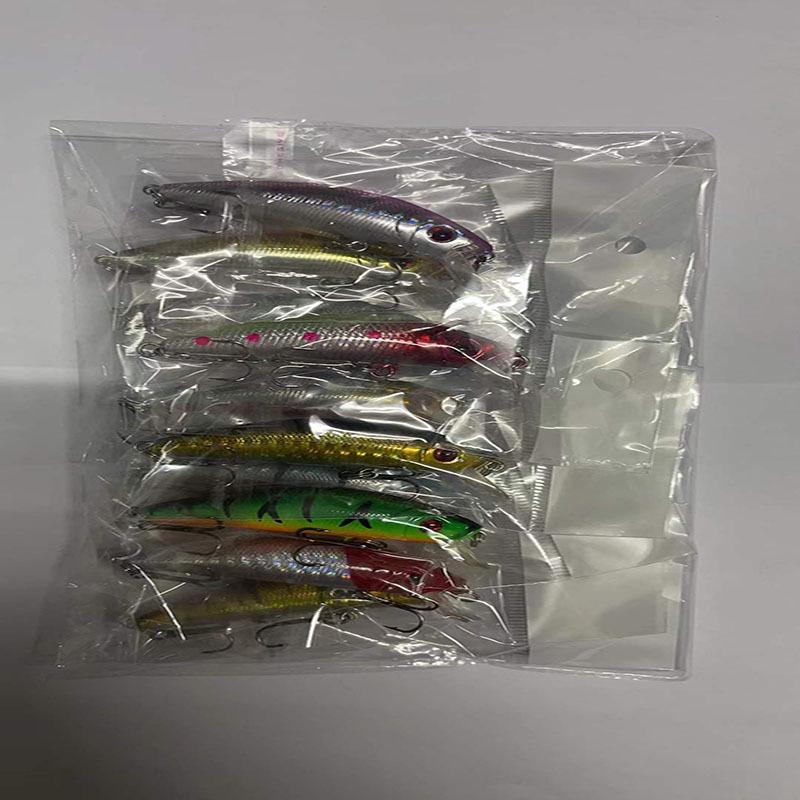7cm/8.5g Cross-Border Minnow Lure: High Carbon Steel Three-Prong Hook with Realistic Hard Plastic Design